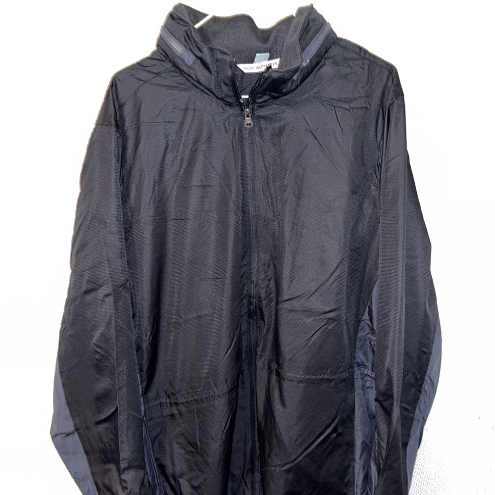 Port Authority Ladies Core Colorblock Wind Jacket - Black/Grey 4XL NWOT